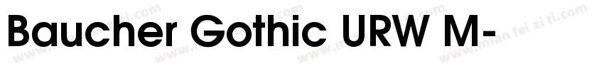 Baucher Gothic URW M字体转换